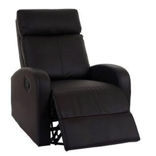 Fauteuil TV Relaxation Fonction Bascule Siège Rotatif Pvc Marron 04_0006872