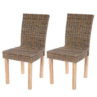 Lot De 2 Chaises De Salle à Manger Coins Et Bords Arrondis En Kubu Rotin 04_0007392