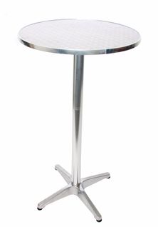 Table De Bar En Aluminium Table De Bistro Sur Pied En Aluminium Réglable En Hauteur 70/110 Cm