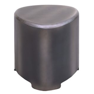 Tabouret Repose-pieds En Bois Aspect Métal 40x38x38 Cm 04_0008599