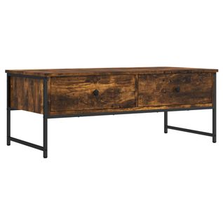 Table Basse Avec Tiroirs Design Moderne Et Contemporaine 101 X 49 X 39,5 Cm Bois D'ingénierie Marr