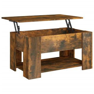 Table Basse Dessus Relevable Design Moderne Et Contemporaine 79 X 49 X 41 Cm Bois D'ingénierie Mar
