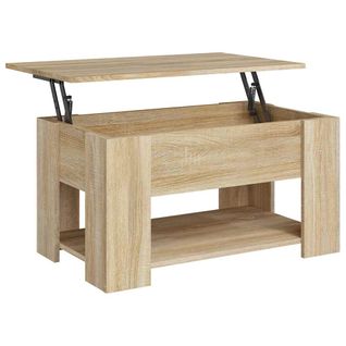 Table Basse Dessus Relevable Design Moderne Et Contemporaine 79 X 49 X 41 Cm Bois D'ingénierie Cou