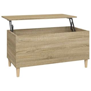 Table Basse Avec Dessus Relevable Design Moderne Et Contemporaine 90 X 44,5 X 45 Cm Bois D'ingénie