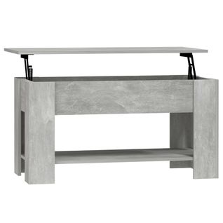 Table Basse Plateau Relevable Design Moderne Et Contemporaine 101 X 49 X 52 Cm Bois D'ingénierie G