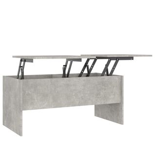 Table Basse Avec Plateau Relevable Design Moderne Et Contemporain 102 X 50,5 X 46,5 Cm Bois D'ingé