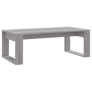 Table Basse Moderne Minimaliste 102 X 50 X 35 Cm Bois D'ingénierie Gris Dec039975