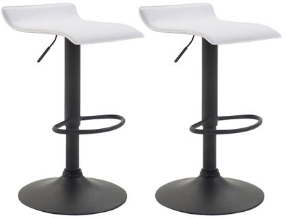 Lot De 2 Tabourets De Bar Tabouret De Bar X1 Design Minimaliste Hauteur Réglable Repose-pieds
