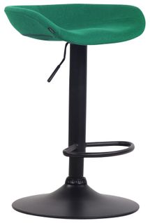Tabouret De Bar X1 Hauteur Réglable Repose-pieds En Feutrine Vert Cadre Métal Noir 10_0006542