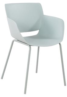 Chaise Pour Intérieur Ou Extérieur Plastique Couleur Turquoise Structure Acier Thermolaqué 10_0007