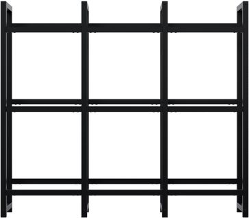 Étagère De Rangement Industrielle 116x135 Cm Organisation Et Présentation En Métal Noir 10_0008358