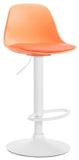 Tabouret De Bar X1 Design Et Confort! Métal Plastique Orange 10_0005011