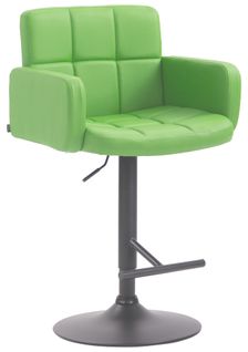Tabouret De Bar Los Angeles - Confortable Et Élégant ! Métal Pvc Vert 10_0005188