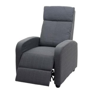 Fauteuil TV Relaxation Fonction D'inclinaison Réglable Tissu/textile Gris Clair 04_0002003