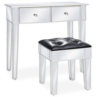 Coiffeuse Table De Maquillage Design Meuble Mobilier De Chambre Miroir 80 X 38 X 76