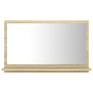 Miroir De Salle De Bain 60x10,5x37 Cm Aggloméré Beige