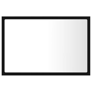 Miroir à LED De Salle De Bain 60 X 8,5 X 37 Cm Acrylique Noir