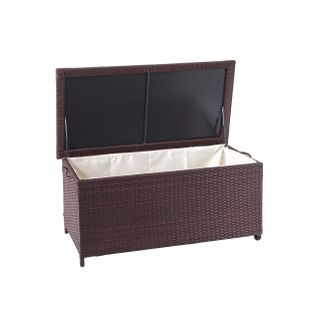 Coffre De Rangement Pour Jardin En Polyrotin Avec Roulettes Rangement Coussins 51x100x50cm 170l 04