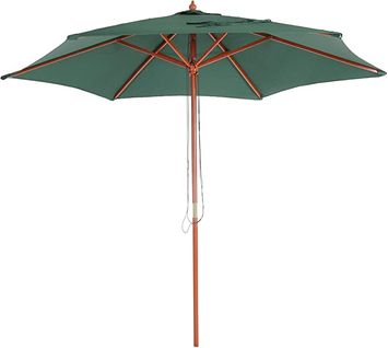 Parasol De Jardin D. 3m Polyester/bois Vert Olive 04_0003824