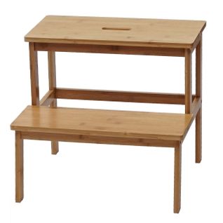 Escabeau Tabouret En Bois Bambou 43x47x38cm 04_0005425