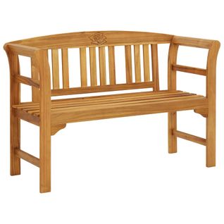 Banc De Jardin Meuble De Patio D'extérieur Terrasse 114 X 46 X 82 Cm Bois D'acacia So
