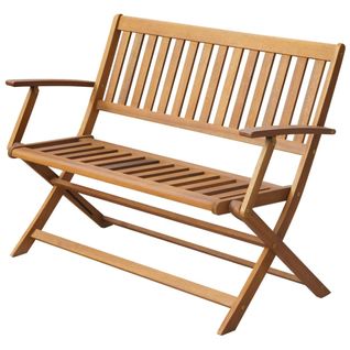 Banc De Jardin Meuble De Patio D'extérieur Terrasse 120 X 60 X 89 Cm Bois D'acacia So
