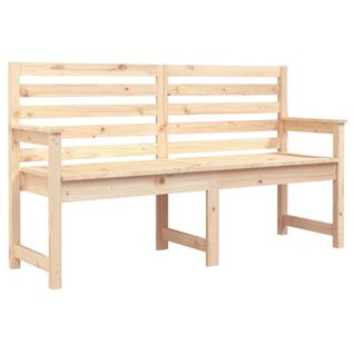 Banc De Jardin Meuble De Patio D'extérieur Terrasse 159,5 X 48 X 91,5 Cm Bois Massif