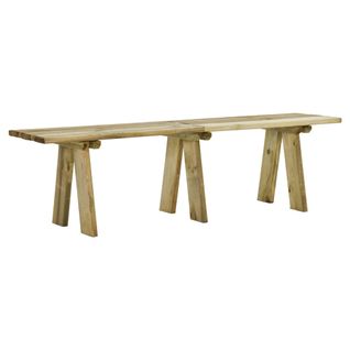 Banc De Jardin Meuble De Patio D'extérieur Terrasse 160 X 38 X 45 Cm Bois De Pin Mass