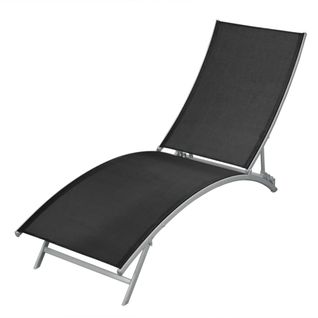 Transat Chaise Longue Bain De Soleil Lit De Jardin Terrasse Meuble D'extérieur Acier