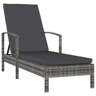 Transat Chaise Longue Bain De Soleil Lit De Jardin Terrasse Meuble D'extérieur Avec Accoudoirs