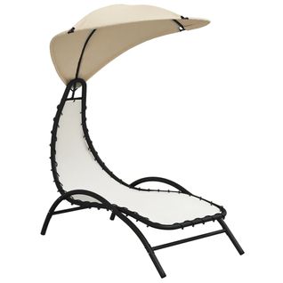 Transat Chaise Longue Bain De Soleil Lit De Jardin Terrasse Meuble D'extérieur Avec A