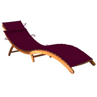 Transat Chaise Longue Bain De Soleil Lit De Jardin Terrasse Meuble D'extérieur Avec Coussin