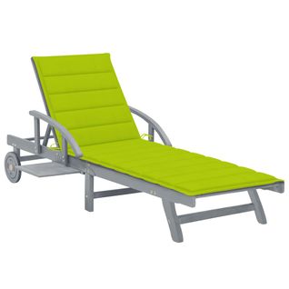Transat Chaise Longue Bain De Soleil Lit De Jardin Terrasse Meuble D'extérieur 200 Cm