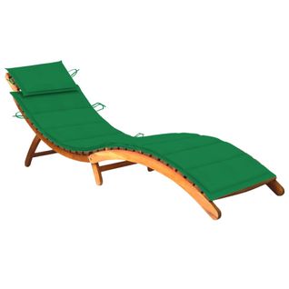 Transat Chaise Longue Bain De Soleil Lit De Jardin Terrasse Meuble D'extérieur Avec Coussin