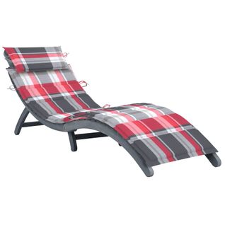 Transat Chaise Longue Bain De Soleil Lit De Jardin Terrasse Meuble D'extérieur Avec Coussin