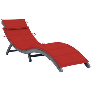 Transat Chaise Longue Bain De Soleil Lit De Jardin Terrasse Meuble D'extérieur 190 Cm