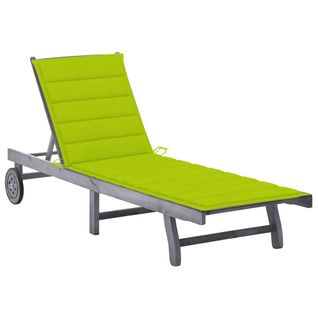 Transat Chaise Longue Bain De Soleil Lit De Jardin Terrasse Meuble D'extérieur 200 Cm