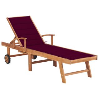 Transat Chaise Longue Bain De Soleil Lit De Jardin Terrasse Meuble D'extérieur Avec C