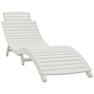 Transat Chaise Longue Bain De Soleil Lit De Jardin Terrasse Meuble D'extérieur 184 X 55 X 64 Cm
