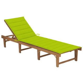 Transat Chaise Longue Bain De Soleil Lit De Jardin Terrasse Meuble D'extérieur Pliable 200 Cm