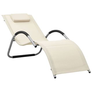 Transat Chaise Longue Bain De Soleil Lit De Jardin Terrasse Meuble D'extérieur Textile