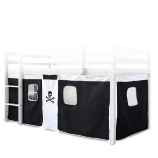 Toile Rideau Pour Lit Mezzanine Ou Surélevé En Coton Motif Pirate Ape06052