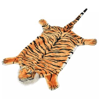 Tapis En Peluche En Forme De Tigre 144 Cm Marron Dec024171