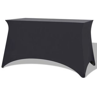 Housses Extensibles Pour Table 2 Pièces 243x76x74cm Anthracite Dec022435