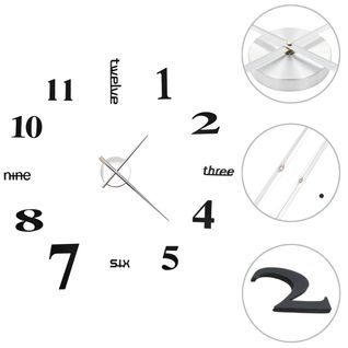 Horloge Murale 3d Design Moderne 100 Cm XXL Noir Dec022266