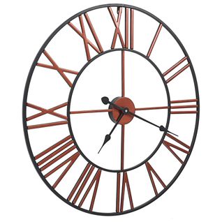 Horloge Murale Métal 58 Cm Rouge Dec022224