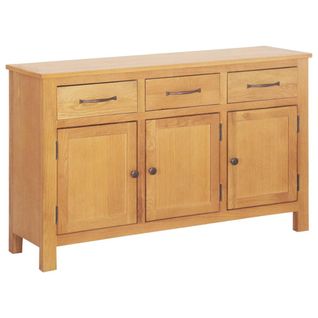 Buffet Bahut Armoire Console Meuble De Rangement 112 Cm Bois De Chêne Massif 4402269