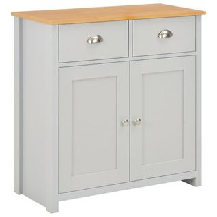 Buffet Bahut Armoire Console Meuble De Rangement Gris 79 Cm 4402263