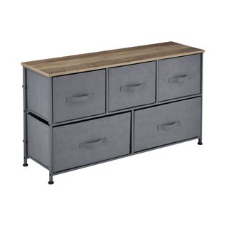 Commode Stylée Meuble De Rangement Pratique Meuble De Rangement Avec 5 Tiroirs En Non