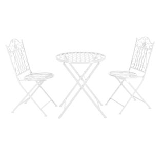Set De Bistrot Pour Jardin Métal Blanc 03_0006934